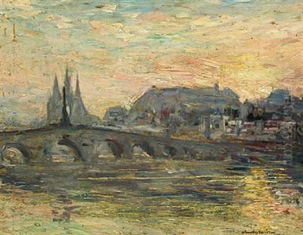 Blois La Loire Oil Painting by Alexander Jamieson