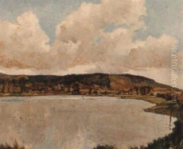 A Scottish Loch Oil Painting by Alexander Jamieson