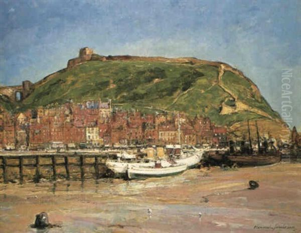 Scarborough Castle Oil Painting by Alexander Jamieson