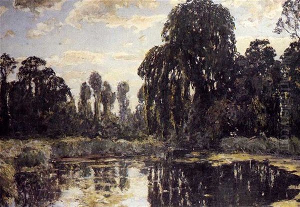 The Millpond, Weston-terville Oil Painting by Alexander Jamieson