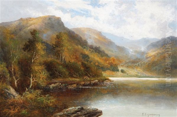 Scottish Loch Oil Painting by Francis E. Jamieson