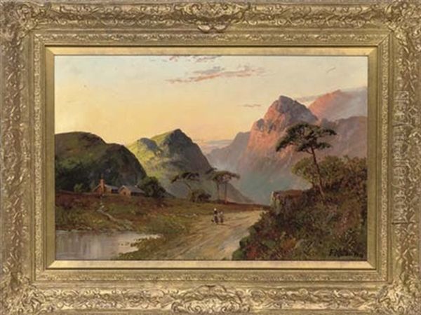 Pass At Glencoe Oil Painting by Francis E. Jamieson