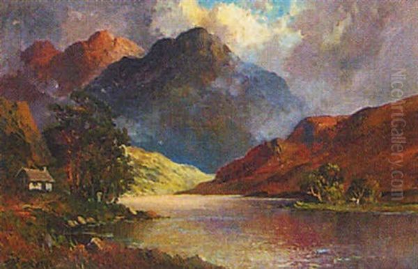 Highland Landscape Oil Painting by Francis E. Jamieson