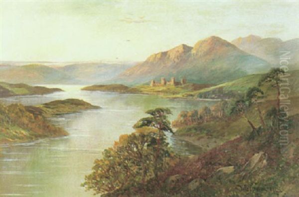 A View Of Loch Katrine Oil Painting by Francis E. Jamieson