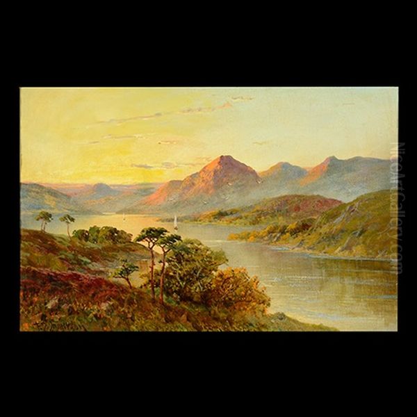 Loch Lomand Oil Painting by Frank E. Jamieson