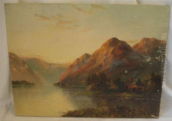 Loch Goil Argyleshire (+ 3 Others; 4 Works) Oil Painting by Frank E. Jamieson