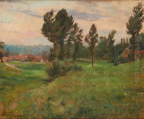 Vue De Ganshoren Oil Painting by Georges Jamotte