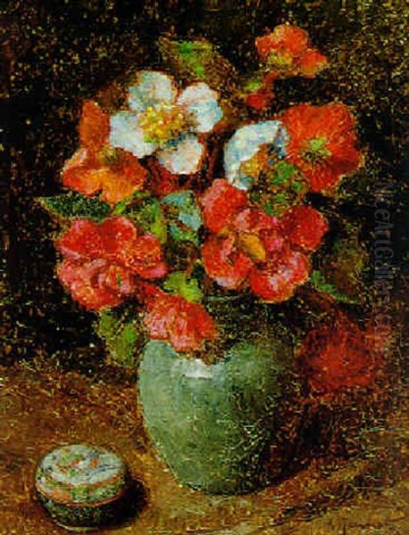 Ein Blumenstraus Oil Painting by Georges Jamotte