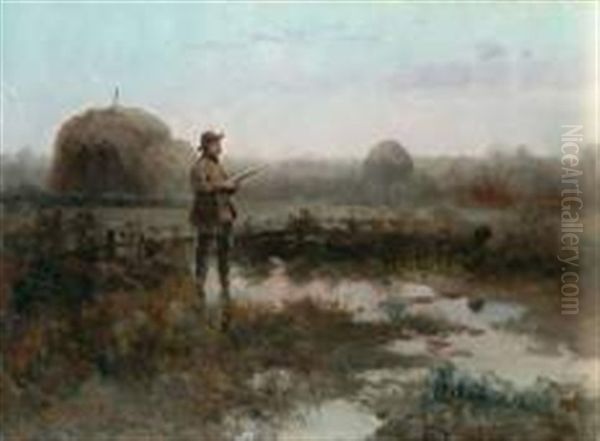 Le Chasseur Oil Painting by Czeslaw Boris Jankowski