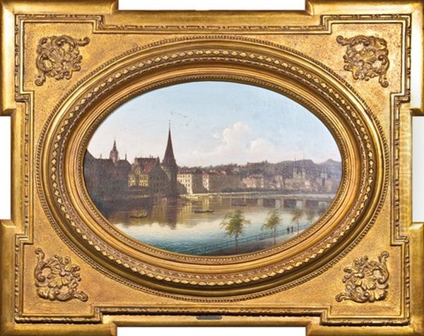 Blick Auf Luzern Oil Painting by Johann Wilhelm Jankowski