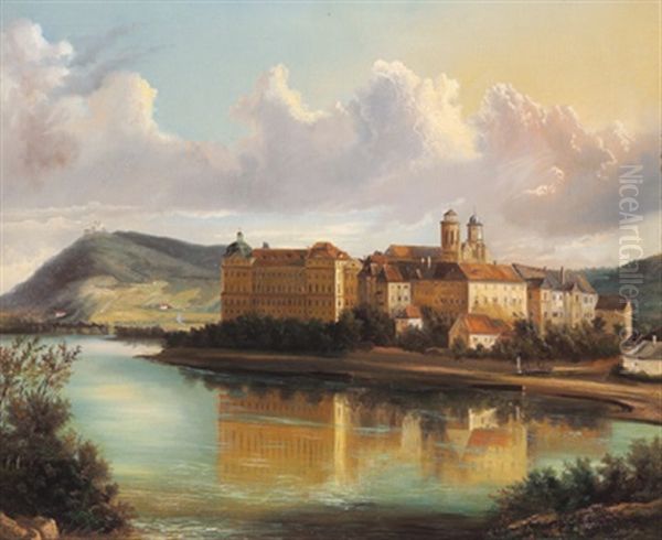 Blick Auf Klosterneuburg Oil Painting by Johann Wilhelm Jankowski