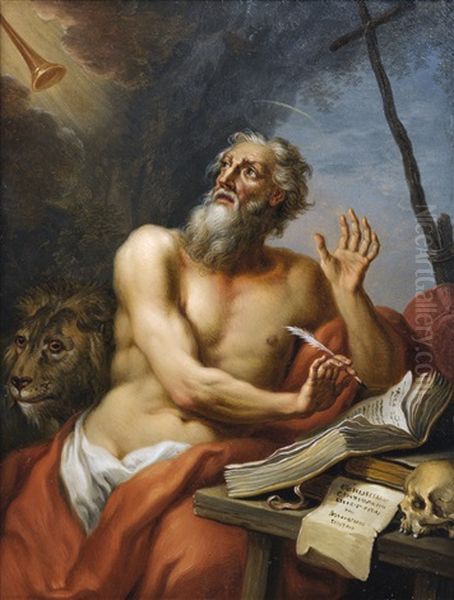 Saint Jerome Oil Painting by Franz Christoph Janneck