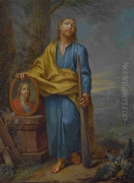 Hl. Judas Thaddaus Oil Painting by Franz Christoph Janneck