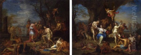 Bacchus Und Midas Oil Painting by Franz Christoph Janneck