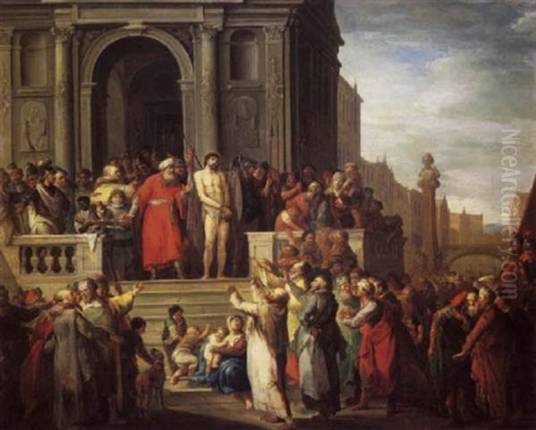 Christ Presented To The People Oil Painting by Franz Christoph Janneck