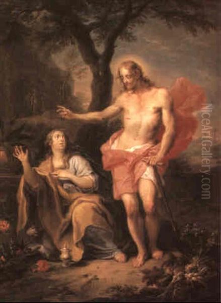 Noli Me Tangere Oil Painting by Franz Christoph Janneck