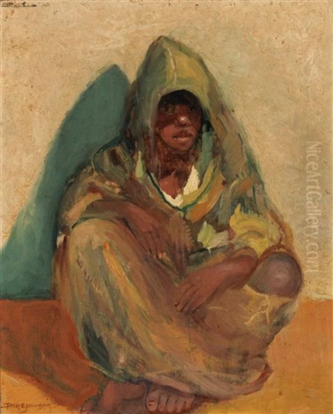 African Young Man Oil Painting by Dirk Jansen