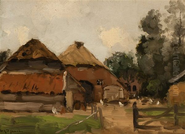 De Valk, Veluwe Oil Painting by Willem George Frederik Jansen