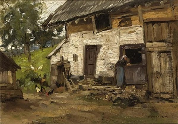 The Farmwork Oil Painting by Willem George Frederik Jansen