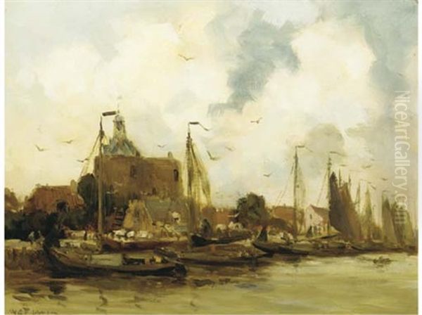 View Of Enkhuizen Oil Painting by Willem George Frederik Jansen