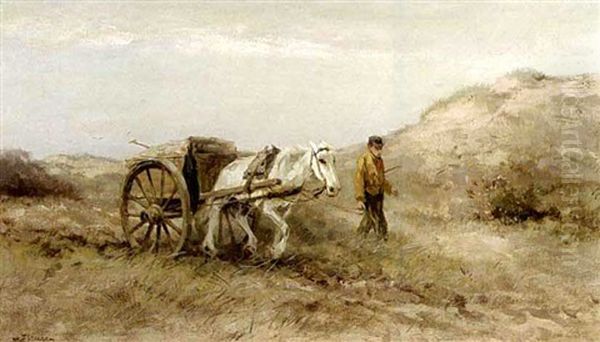 A Heavy Load Oil Painting by Willem George Frederik Jansen