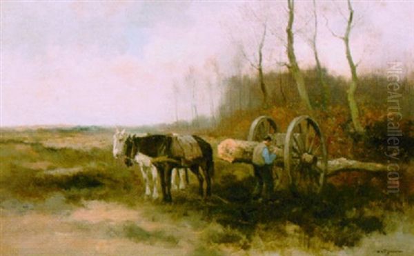 Mallejan Oil Painting by Willem George Frederik Jansen