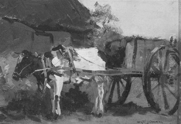 Ossewagen Oil Painting by Willem George Frederik Jansen