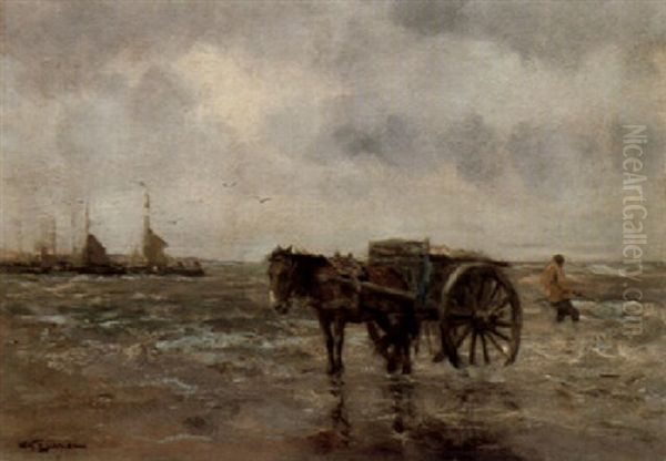 The Kelp Fisherman Oil Painting by Willem George Frederik Jansen