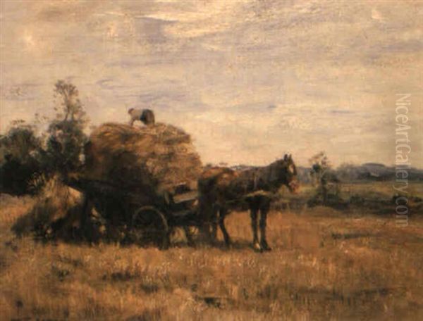 Harvest Time Oil Painting by Willem George Frederik Jansen