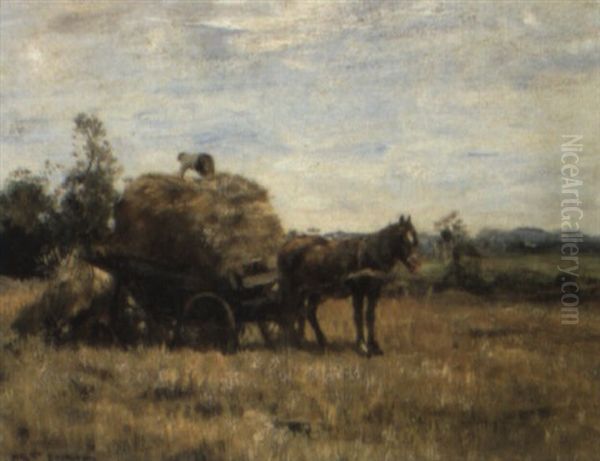 Harvest Time Oil Painting by Willem George Frederik Jansen