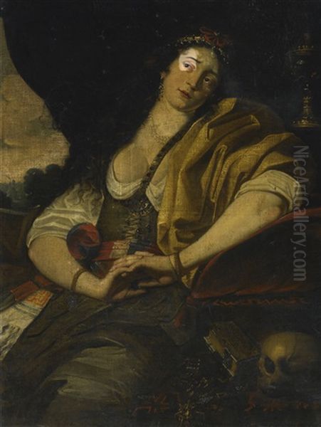 Penitent Magdalene Oil Painting by Abraham Janssens