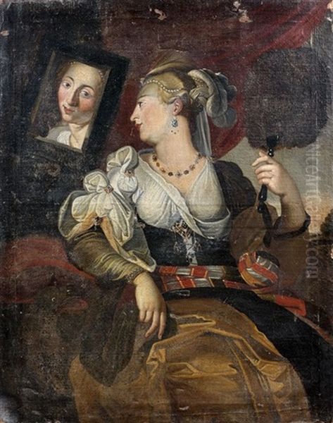 Allegorie De La Vue Oil Painting by Abraham Janssens