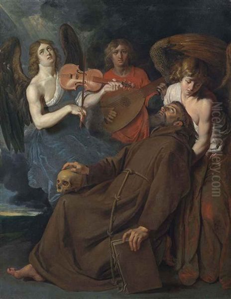 The Ecstasy Of Saint Francis Of Assisi Oil Painting by Abraham Janssens