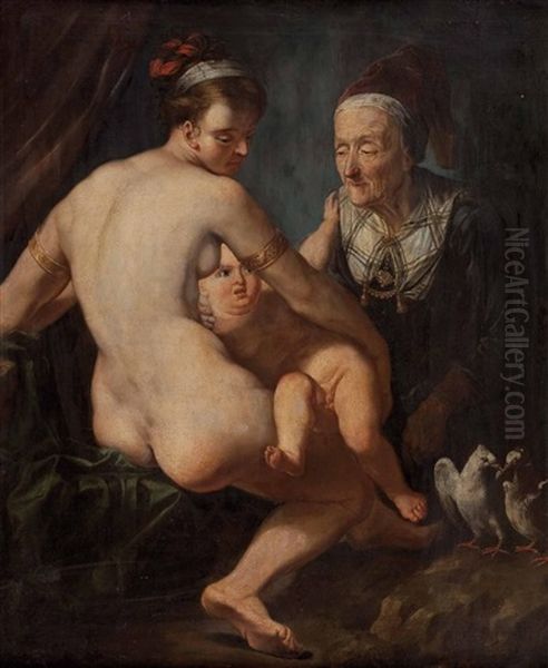 Mythologische Szene Oil Painting by Abraham Janssens