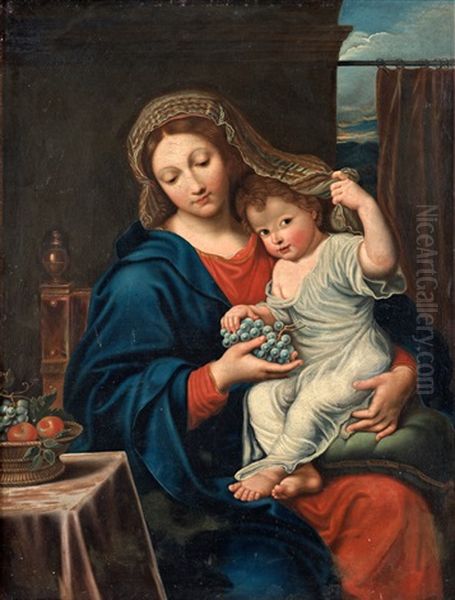 Madonnan Och Barnet Oil Painting by Abraham Janssens