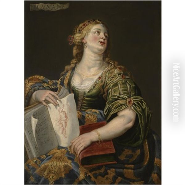 The Cumaean Sibyl Oil Painting by Abraham Janssens