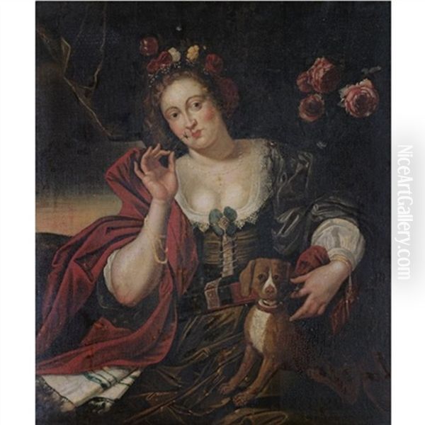 An Allegory Of Spring Oil Painting by Abraham Janssens