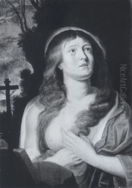 Die Bussende Maria Magdalena Oil Painting by Abraham Janssens