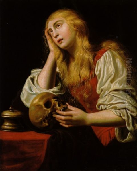 Die Magdalena Oil Painting by Abraham Janssens