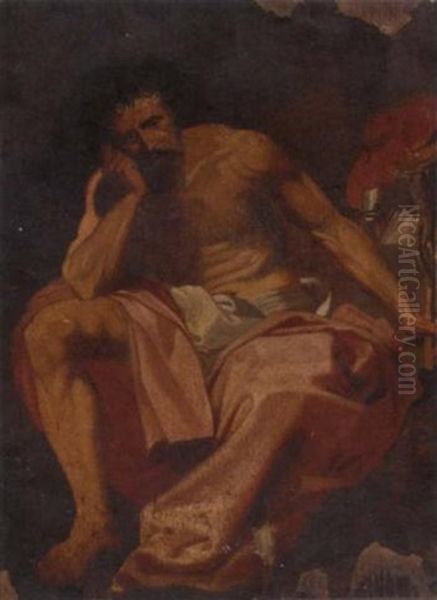 Saint Jerome Oil Painting by Abraham Janssens