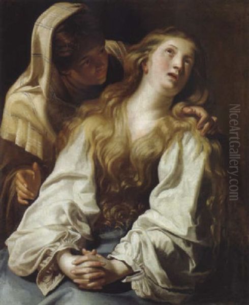 La Maddalena Penitente Oil Painting by Abraham Janssens