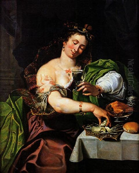 Ritratto Femminile (allegoria) Oil Painting by Abraham Janssens