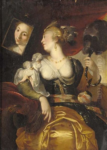 Allegory Of Vanity Oil Painting by Abraham Janssens