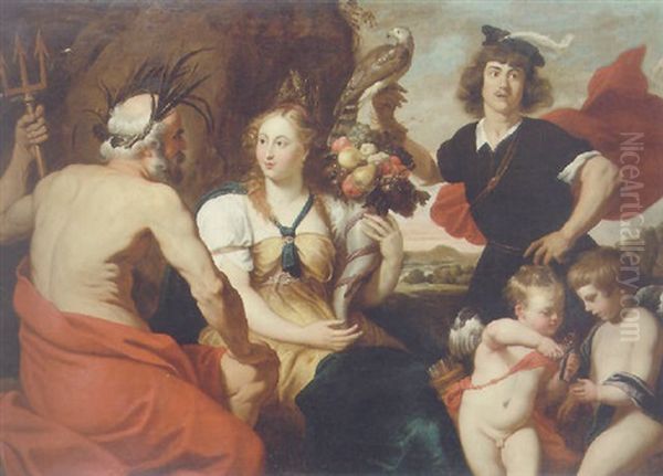 The Four Elements Oil Painting by Abraham Janssens