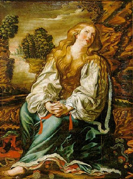 Magdalena Penitente by Abraham Janssens