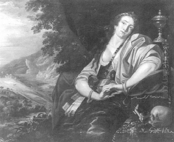 Die Busende Maria Magdalena Oil Painting by Abraham Janssens