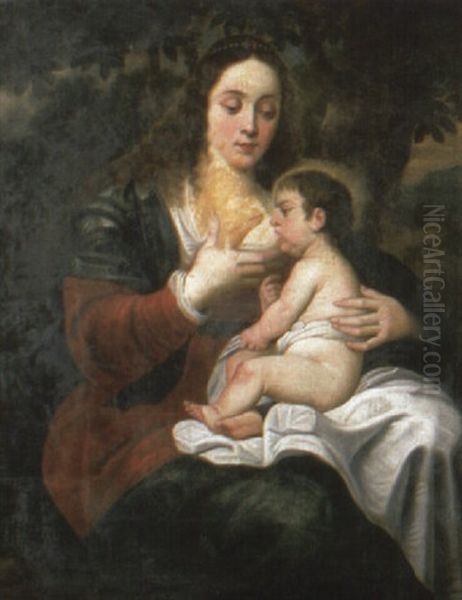 The Madonna And Child Oil Painting by Abraham Janssens