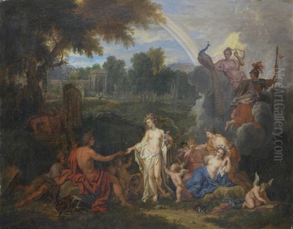 The Judgement Of Paris Oil Painting by Victor Honore Janssens