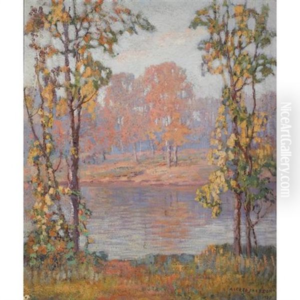 Minnesota Woods No.i Oil Painting by Alfred Jansson