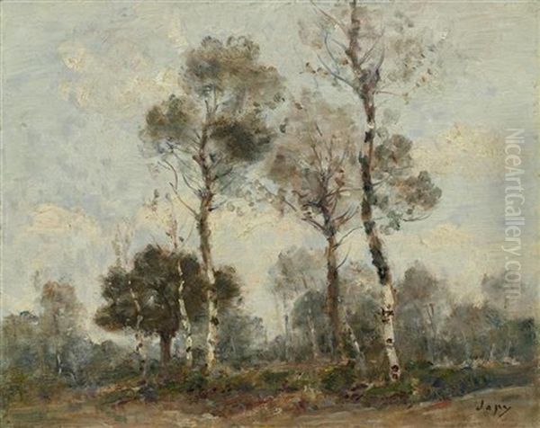 Birkenwald Oil Painting by Louis Aime Japy